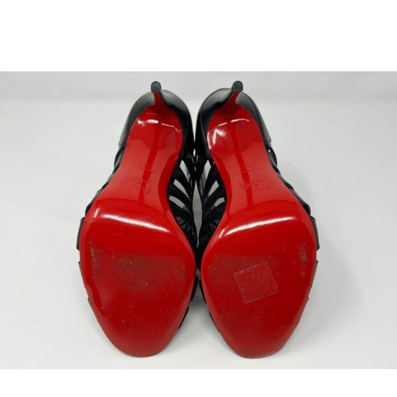 Shoes - Christian Louboutin Toot Mignonne 100 Calf/Veau Low boots/booty/booties Black